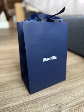Blue Nile Navy Gift Bag with Ribbon